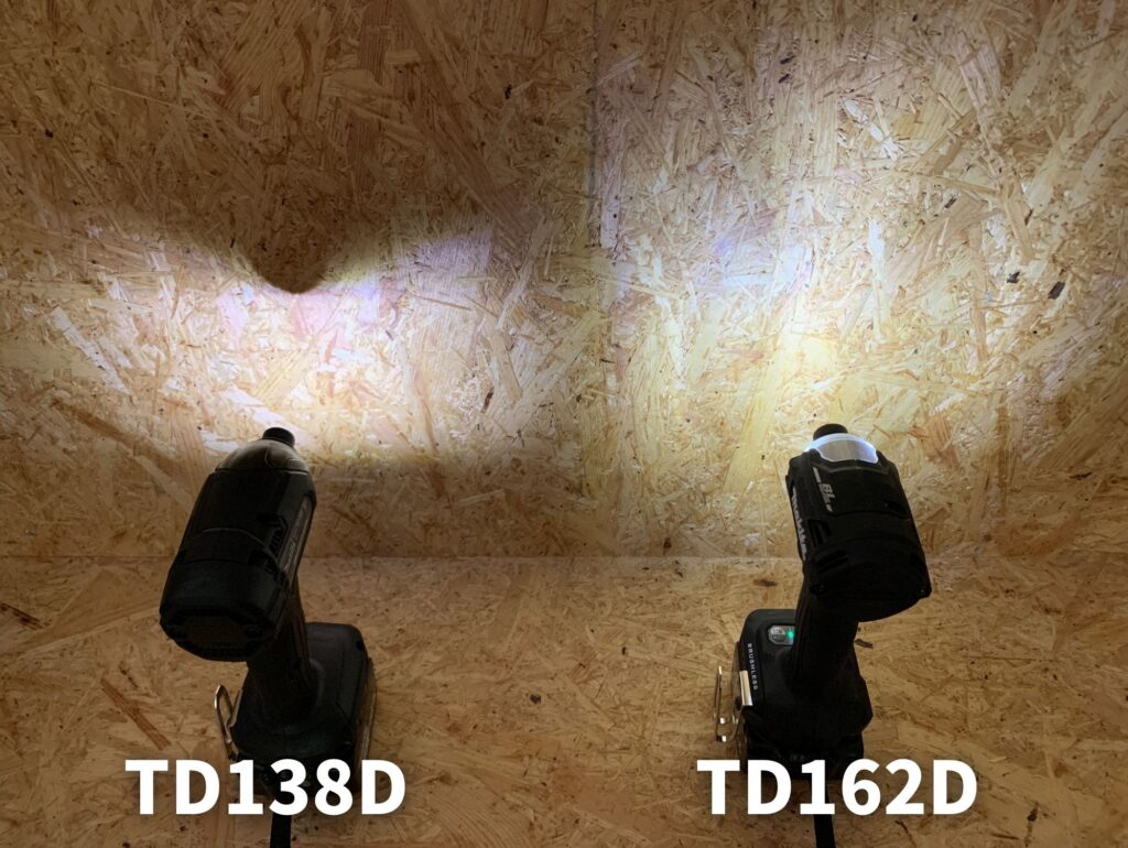 TD162DとTD138DのLED比較